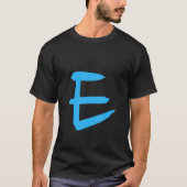 Alphabet Handwritten Letter E Tシャツ (正面)