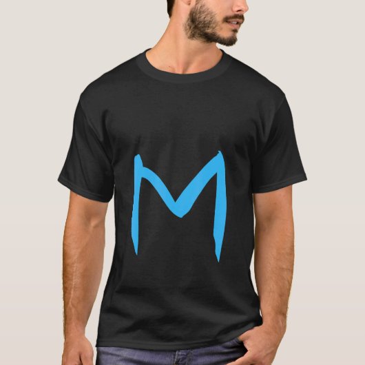 Alphabet Handwritten Letter M Tシャツ (正面)