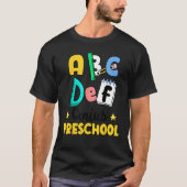 Alphabet Hi Back To School ABC Pre K Kindergarten  Tシャツ (正面)