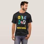 Alphabet Hi Back To School ABC Pre K Kindergarten  Tシャツ (正面フル)