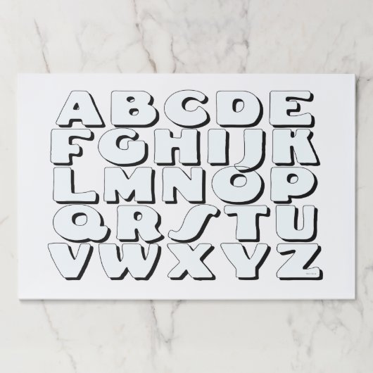 Alphabet Kids Coloring Sheets  ペーパーパッド (正面)