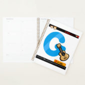 Alphabet Letter G is for Guitar プランナー手帳 (ディスプレー)