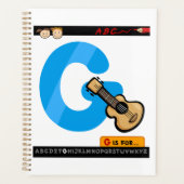 Alphabet Letter G is for Guitar プランナー手帳 (正面)