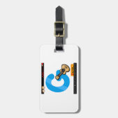 Alphabet Letter G is for Guitar ラゲッジタグ (正面縦)