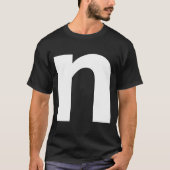 Alphabet Letter N small lower case Matching Group  Tシャツ (正面)