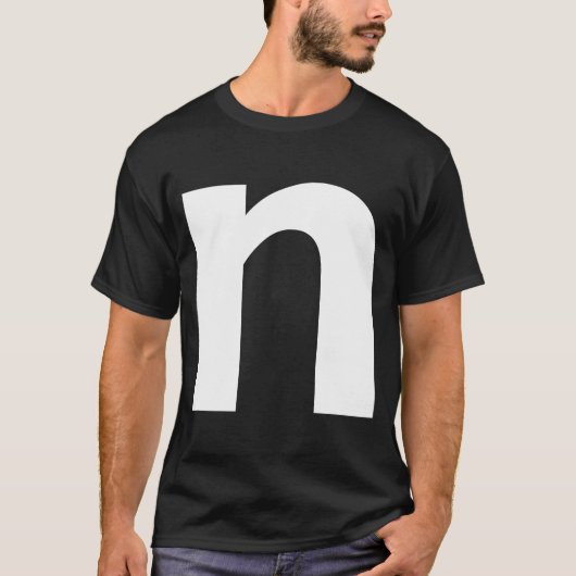 Alphabet Letter N small lower case Matching Group  Tシャツ (正面)