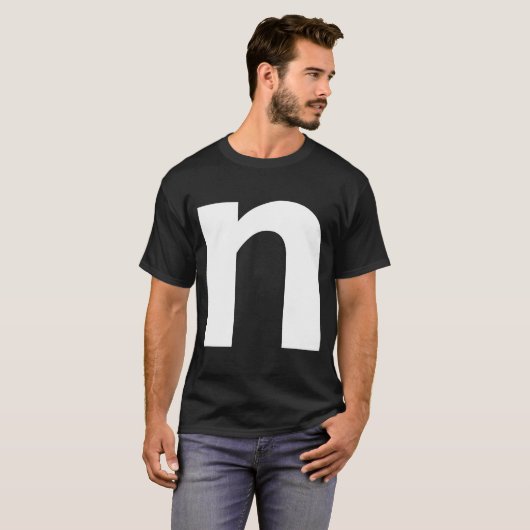 Alphabet Letter N small lower case Matching Group  Tシャツ (正面フル)