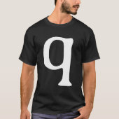 Alphabet Letter Q Q Halloween Carnival Tシャツ (正面)