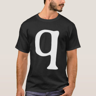 Alphabet Letter Q Q Halloween Carnival Tシャツ