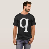 Alphabet Letter Q Q Halloween Carnival Tシャツ (正面フル)
