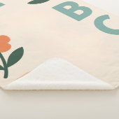 Alphabet letters baby AI art  シェルパブランケット (3/4)