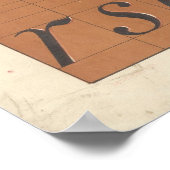 Alphabet (Lettres romaines) ポスター (角)