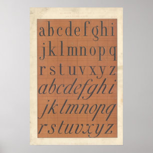 Alphabet (Lettres romaines) ポスター