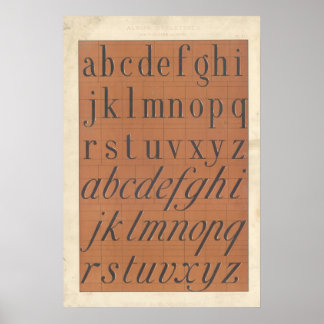 Alphabet (Lettres romaines) ポスター