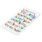 Alphabet list of Dinosaurs  マグネット (左側)