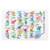 Alphabet list of Dinosaurs  マグネット (横)