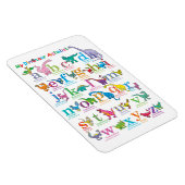 Alphabet list of Dinosaurs  マグネット (右側)