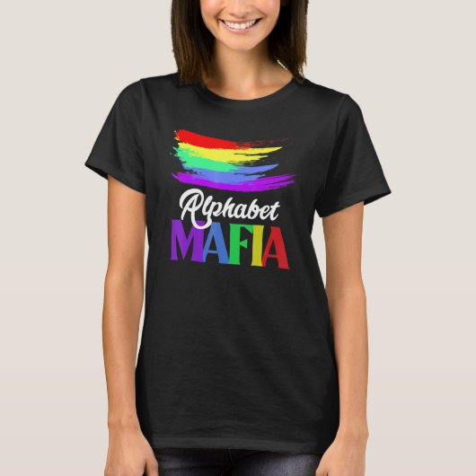 Alphabet Mafia LgbtqプライドはゲイImのサウンド Tシャツ (正面)