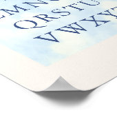 Alphabet – Navy Nursery ABC Wall Art (8x10) ポスター (角)