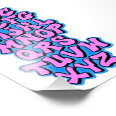 Alphabet Pink フォトプリント (角)