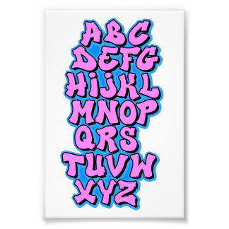 Alphabet Pink フォトプリント