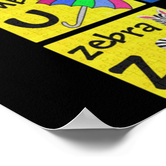 Alphabet Poster ポスター (角)