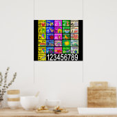 Alphabet Poster ポスター (キッチン)