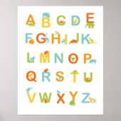 Alphabet poster with Sunny colors ポスター (正面)