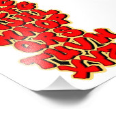 Alphabet Red フォトプリント (角)