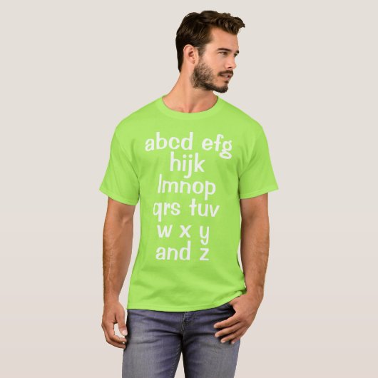 Alphabet Song Men's Tシャツ (正面フル)