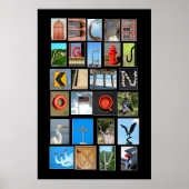 Alphabet spelled out with picture letters ポスター (正面)