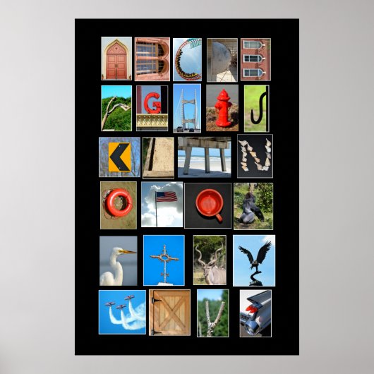 Alphabet spelled out with picture letters ポスター (正面)