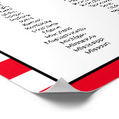 Alphabetical List of 50 US States ポスター (角)