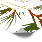 ALPHABETICAL ORDER Botanical Holiday Seating Chart ポスター (角)