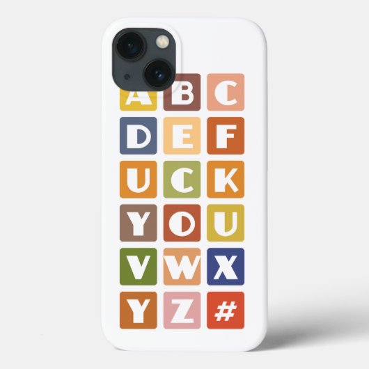 Alphabets iPhoneいけなのケース・メイト Case-Mate iPhoneケース (裏面)