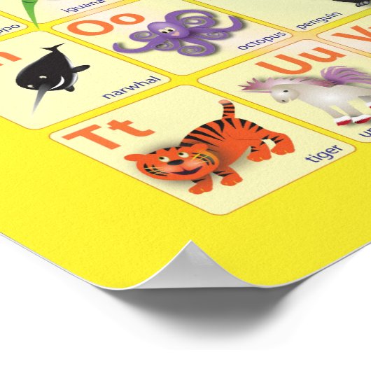 Alphabets: My ABC with 26 animals ポスター (角)