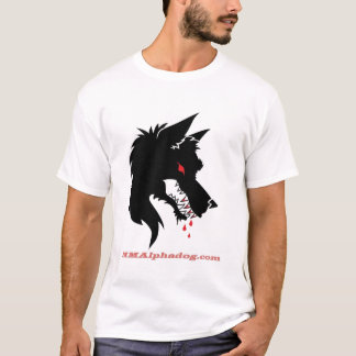 alphadoglogo tシャツ