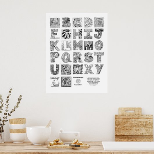 AlphaTangleポスター ポスター (キッチン)