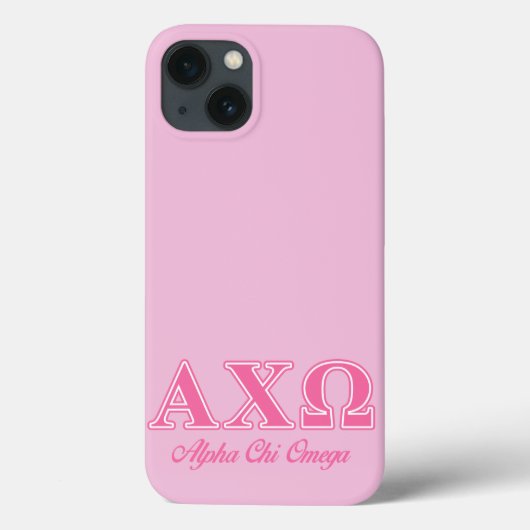 Alphiのキーのオメガのピンクの手紙 Case-Mate iPhoneケース (裏面)