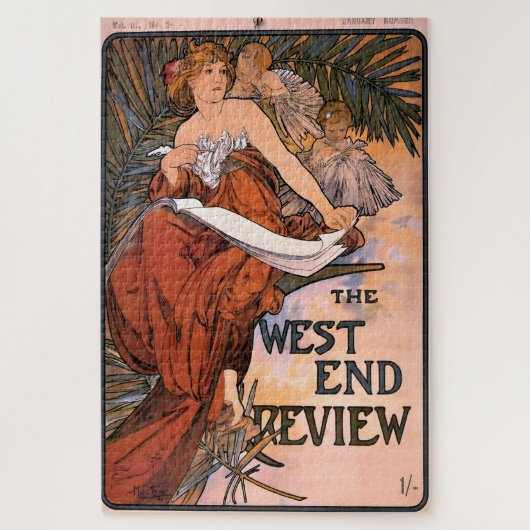 Alphonseによるウェストエンドレビューミュシャ ジグソーパズル (縦)