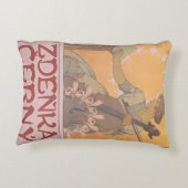 AlphonseによるZdenka Cernyのポスターミュシャ アクセントクッション (裏面)