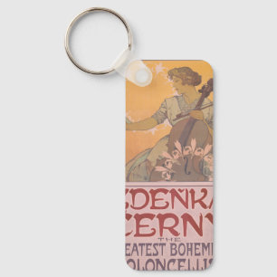 AlphonseによるZdenka Cernyのポスターミュシャ キーホルダー
