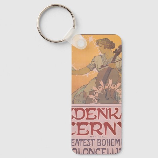 AlphonseによるZdenka Cernyのポスターミュシャ キーホルダー (正面)