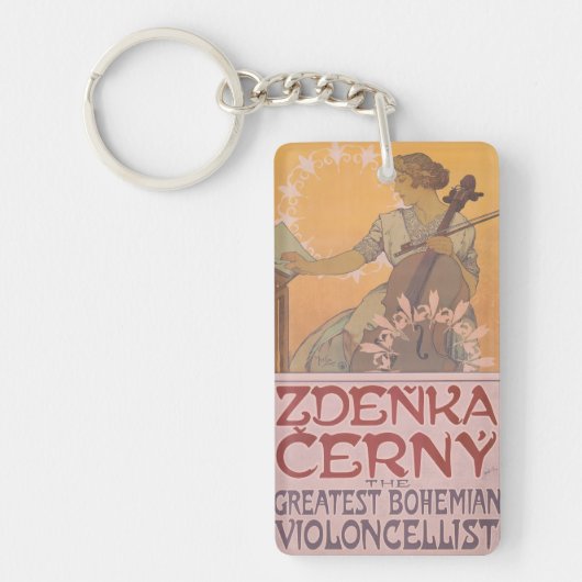 AlphonseによるZdenka Cernyのポスターミュシャ キーホルダー (正面)