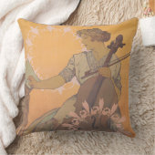 AlphonseによるZdenka Cernyのポスターミュシャ クッション (ブランケット)