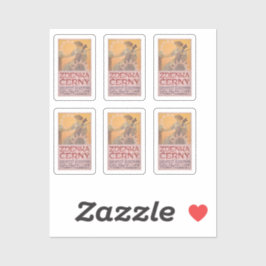 AlphonseによるZdenka Cernyのポスターミュシャ シール