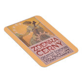 AlphonseによるZdenka Cernyのポスターミュシャ マグネット (右側)