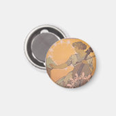 AlphonseによるZdenka Cernyのポスターミュシャ マグネット (正面/裏面)