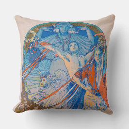 Alphonseミュシャポスターfor Sokolフェスティバル(1926) クッション