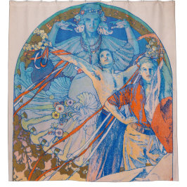 Alphonseミュシャポスターfor Sokolフェスティバル(1926) シャワーカーテン